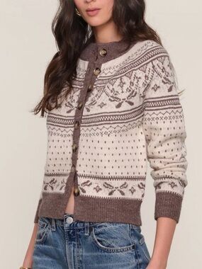 Heartloom Morrie Fair Isle Button-Up Cardigan